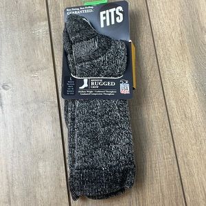 New Unisex Fits Medium Rugged Crew Black Size L Women’s 10-11.5 Men’s 8.5-10